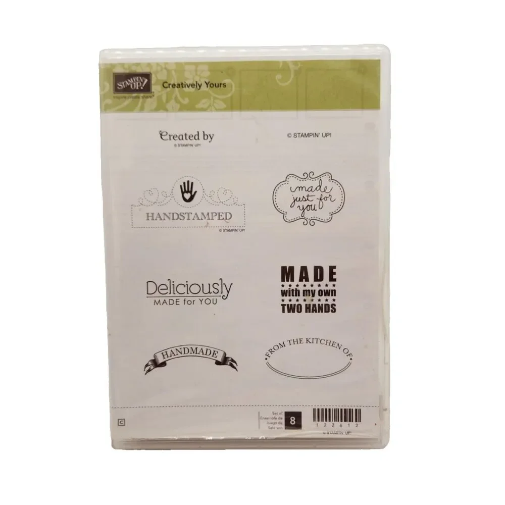 Stampin Up Creatively Yours Cling Stamp Set Unmounted Handmade From the Kitchen